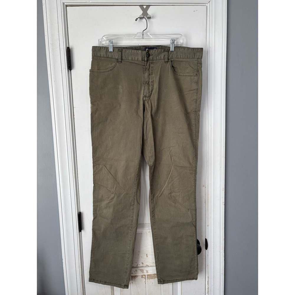 Johnnie-O Mens West Coast Prep‎ Casual Chino Pants 36x34 Green